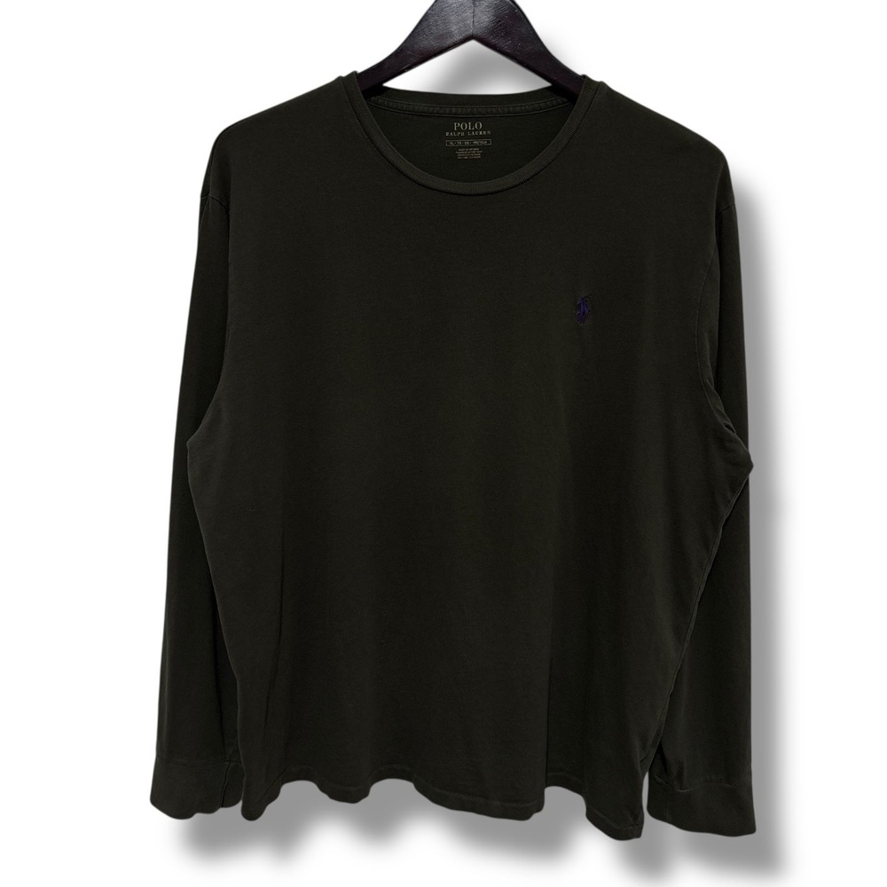Polo Ralph Lauren‎ Men's Long Sleeve Shirt Green Size XL 24.5 x 28